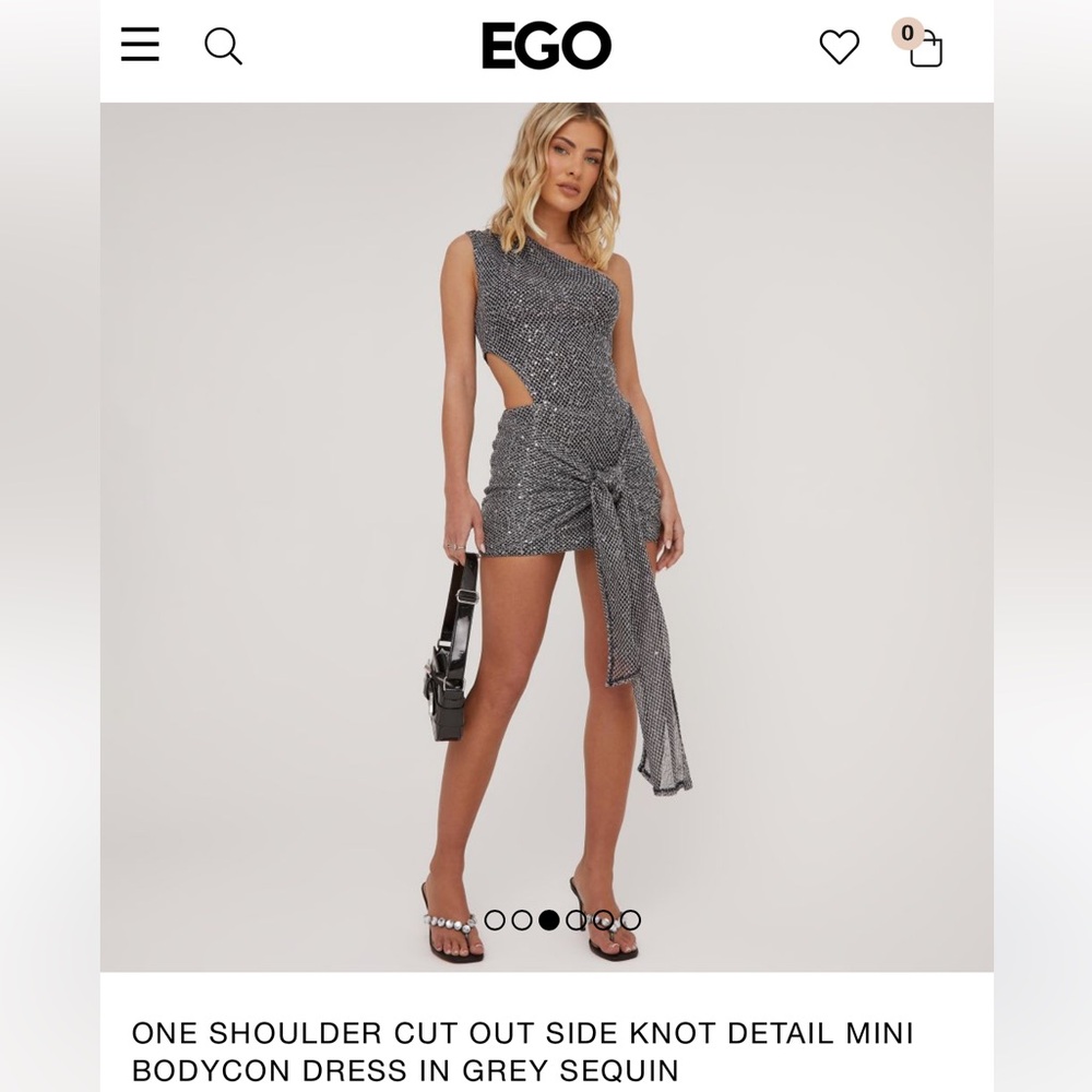 Silver Sequin Dress